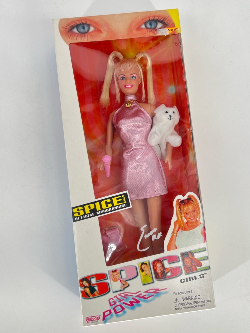 Emma Doll in Pink Dress - Official Merchandise 1997 Galoop in Box
